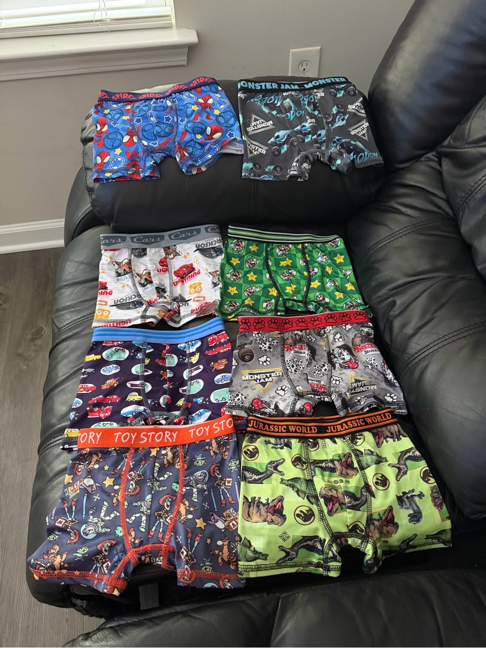 4T Marvel Toy Story Boys Multicolor Character Boxer Briefs Pack Lot of 8